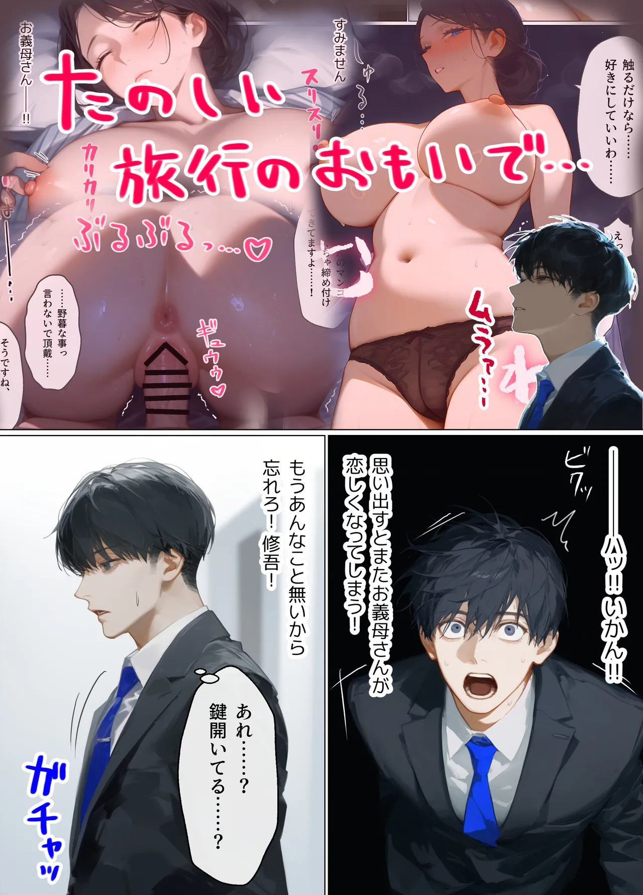 古風美人な義母と同居したら本能剥き出し危険日種付けセックスに発展してしまった話 page 3