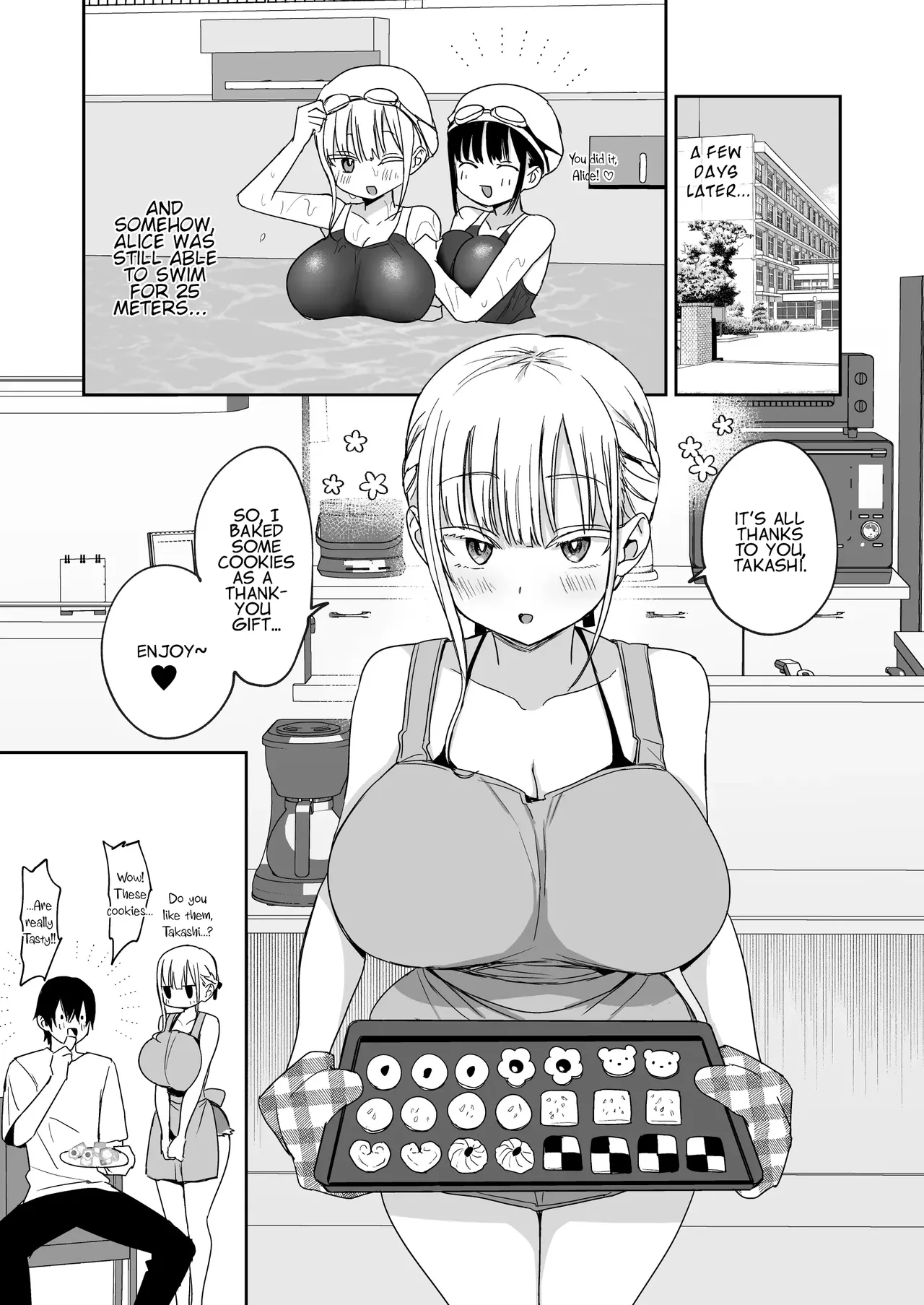 Big-Titted Step Sister's Attack: Alice's Swimming Lesson page 54