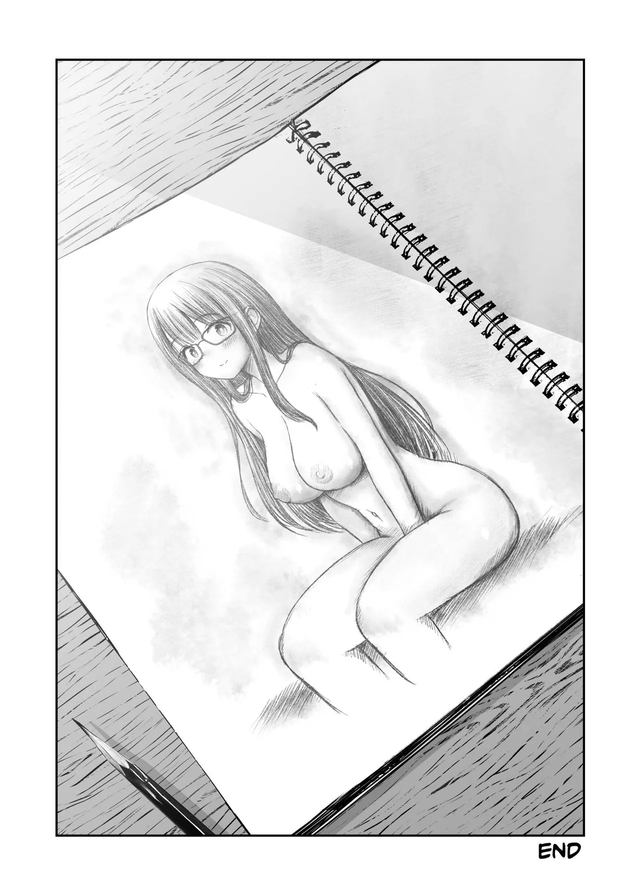 Bijutsubu no Kyonyuu Kouhai ga Nude Model ni Natta Kekka Amari ni Ero Sugite Ore no Geijutsu ga Bakuhatsushita Hanashi page 51