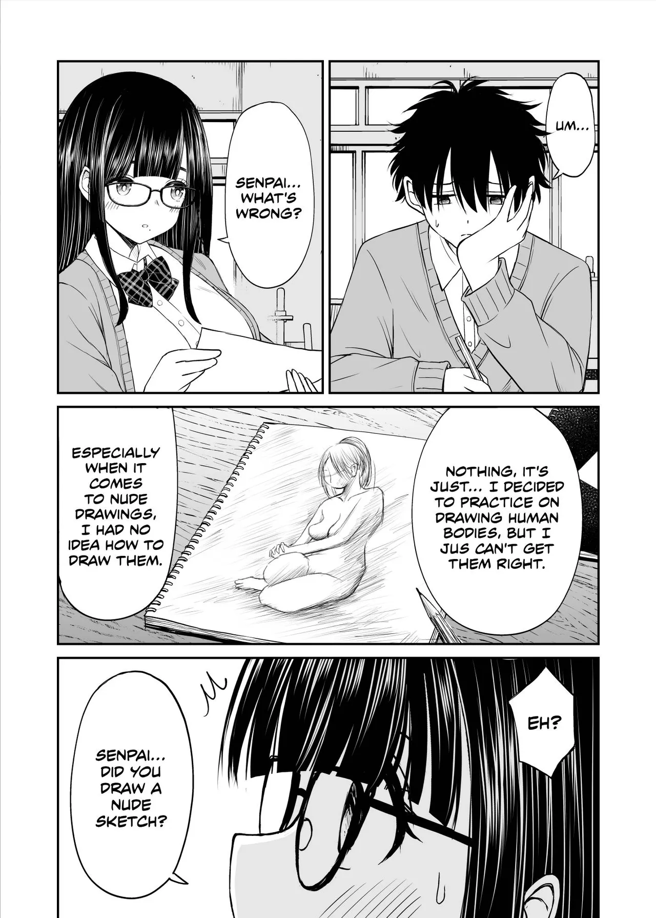 Bijutsubu no Kyonyuu Kouhai ga Nude Model ni Natta Kekka Amari ni Ero Sugite Ore no Geijutsu ga Bakuhatsushita Hanashi page 9