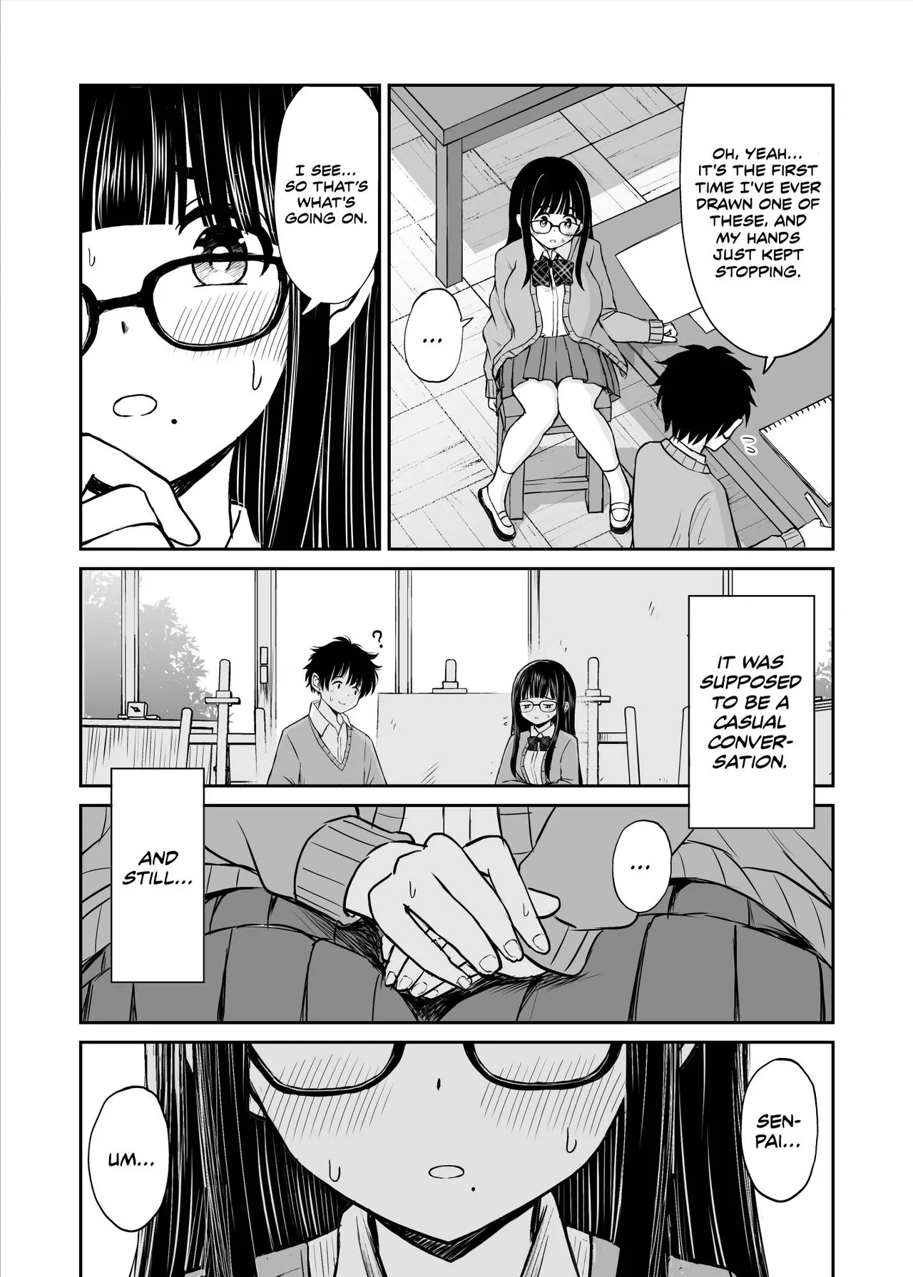 Bijutsubu no Kyonyuu Kouhai ga Nude Model ni Natta Kekka Amari ni Ero Sugite Ore no Geijutsu ga Bakuhatsushita Hanashi page 10