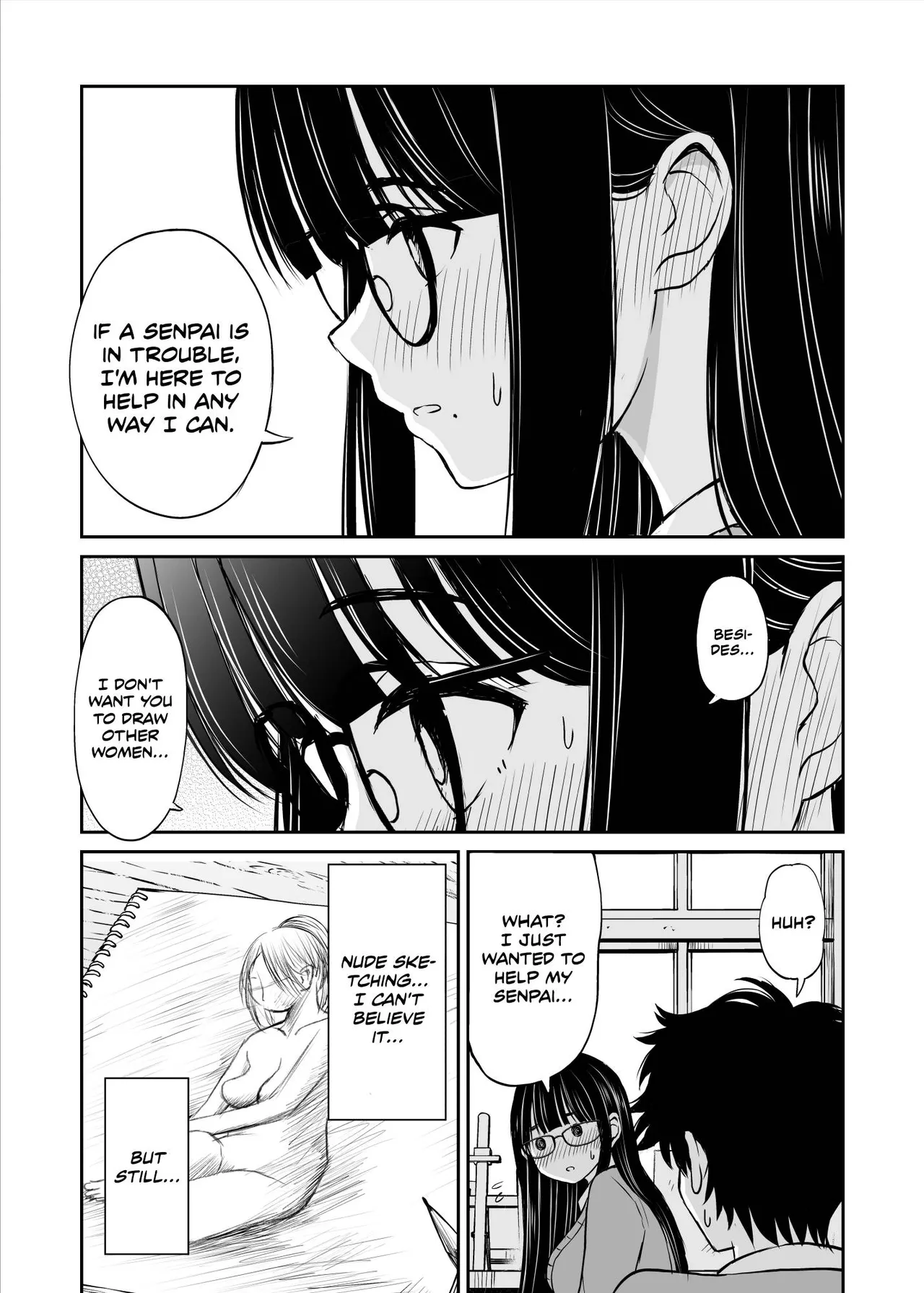 Bijutsubu no Kyonyuu Kouhai ga Nude Model ni Natta Kekka Amari ni Ero Sugite Ore no Geijutsu ga Bakuhatsushita Hanashi page 12