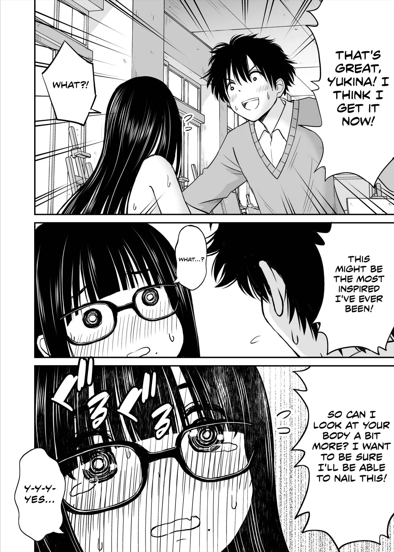 Bijutsubu no Kyonyuu Kouhai ga Nude Model ni Natta Kekka Amari ni Ero Sugite Ore no Geijutsu ga Bakuhatsushita Hanashi page 25