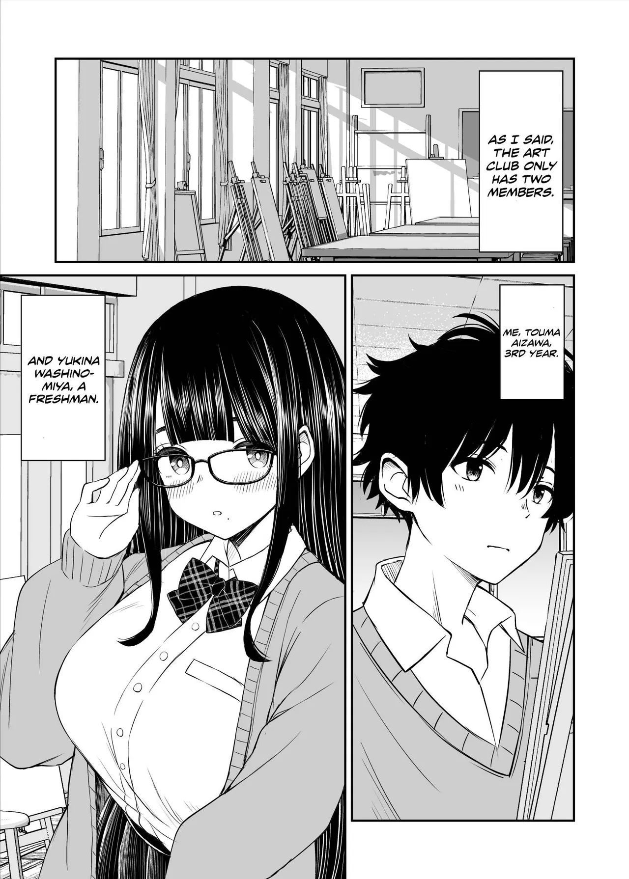 Bijutsubu no Kyonyuu Kouhai ga Nude Model ni Natta Kekka Amari ni Ero Sugite Ore no Geijutsu ga Bakuhatsushita Hanashi page 4