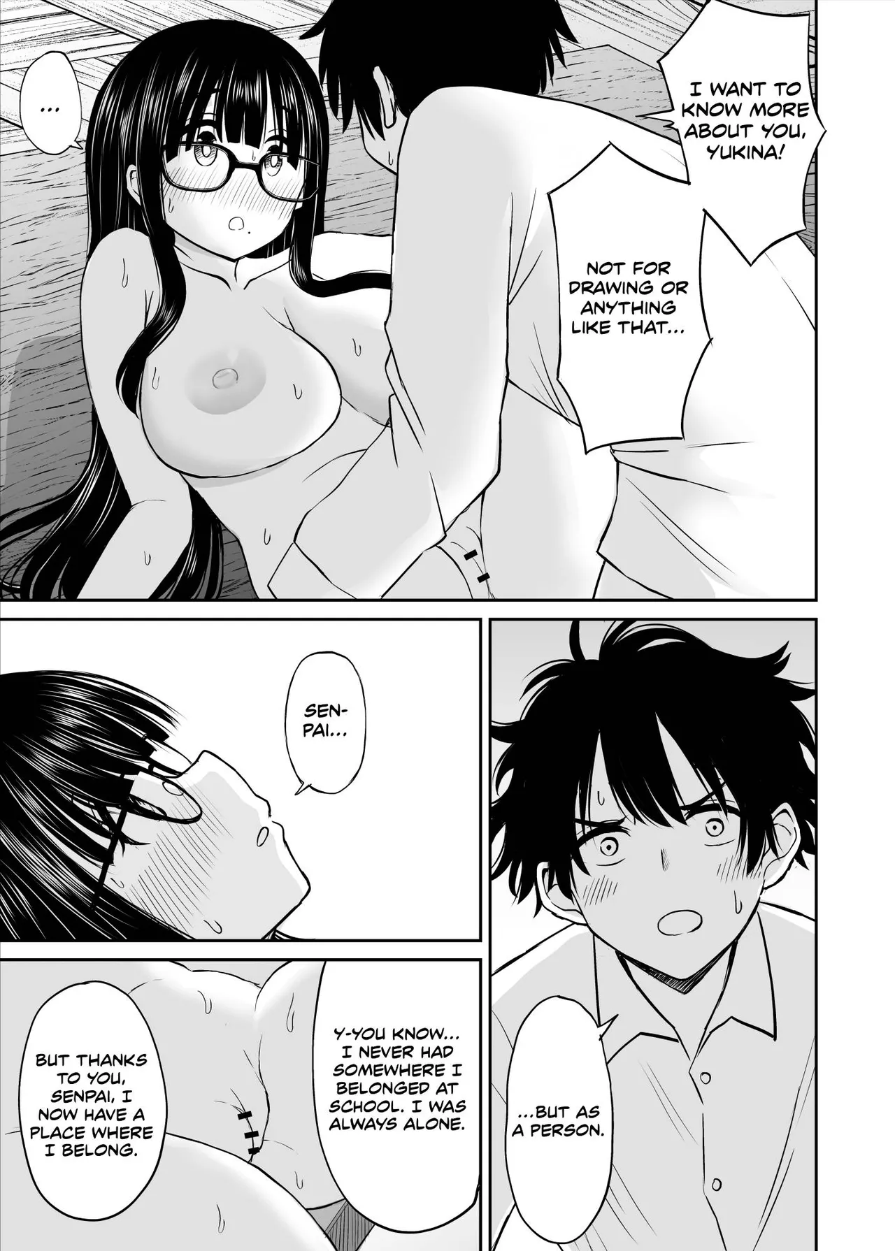 Bijutsubu no Kyonyuu Kouhai ga Nude Model ni Natta Kekka Amari ni Ero Sugite Ore no Geijutsu ga Bakuhatsushita Hanashi page 40