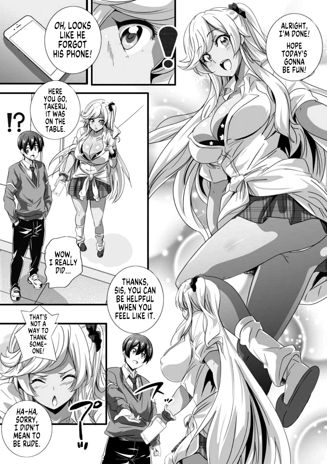 Bitch ni Natta Kuro Gal Nee-chan to Irekawari Seikatsu 1 page 5
