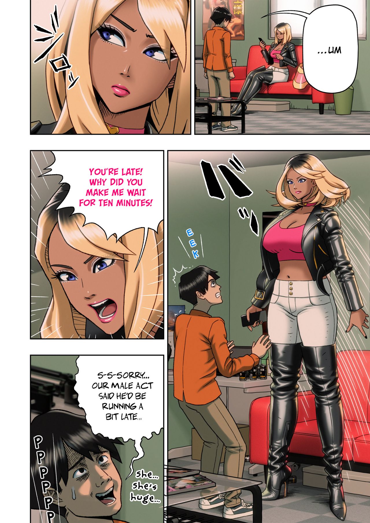 Black Gyaru Bondage page 6