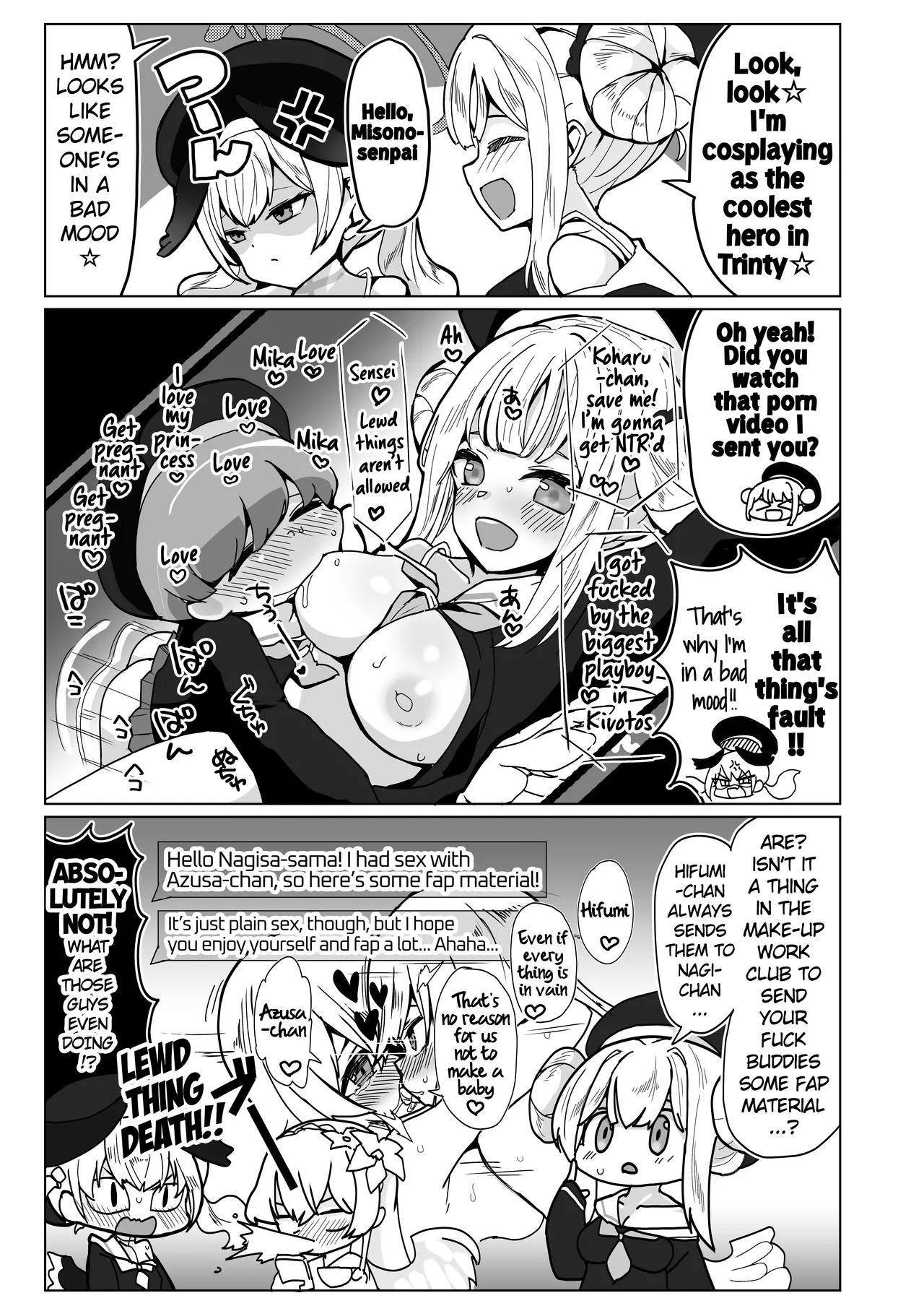 Blue Archive Futanari Anthology page 82