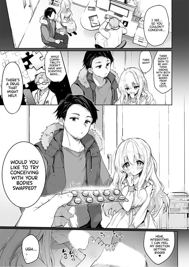 Body Swapped Husband and Wife Baby-Making Sex! page 1
