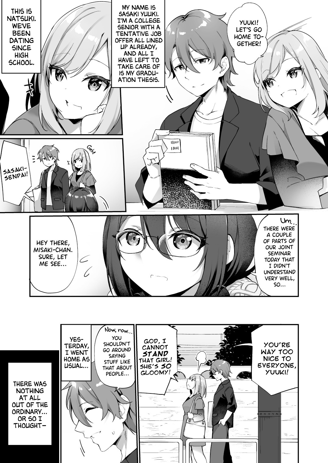 Boku no Koe o Kiku dake de Hatsujou Shichau Yandere Kyonyuu Kouhai ni Karada o Irekaerarete Shimatta! page 2