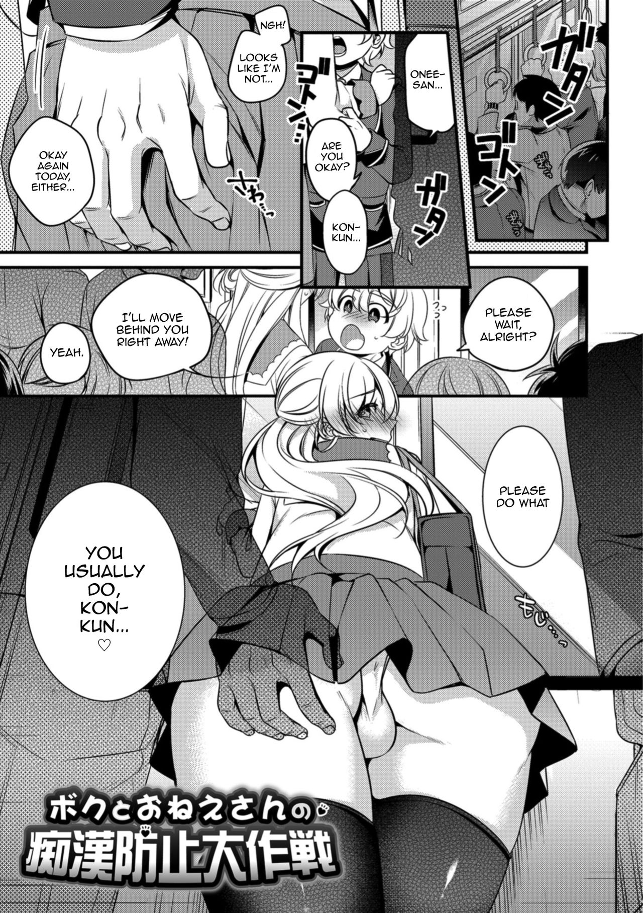 Boku to Onee-san no Chikan Boushi Daisakusen page 1