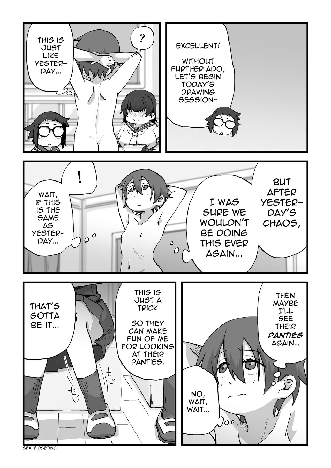 Boku wa Manken Senzoku Nude Model page 35