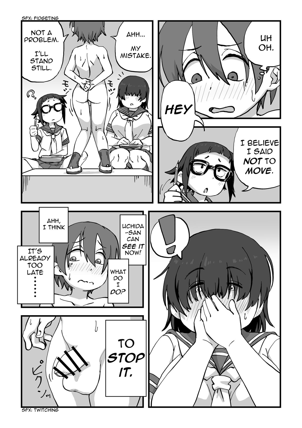 Boku wa Manken Senzoku Nude Model page 9