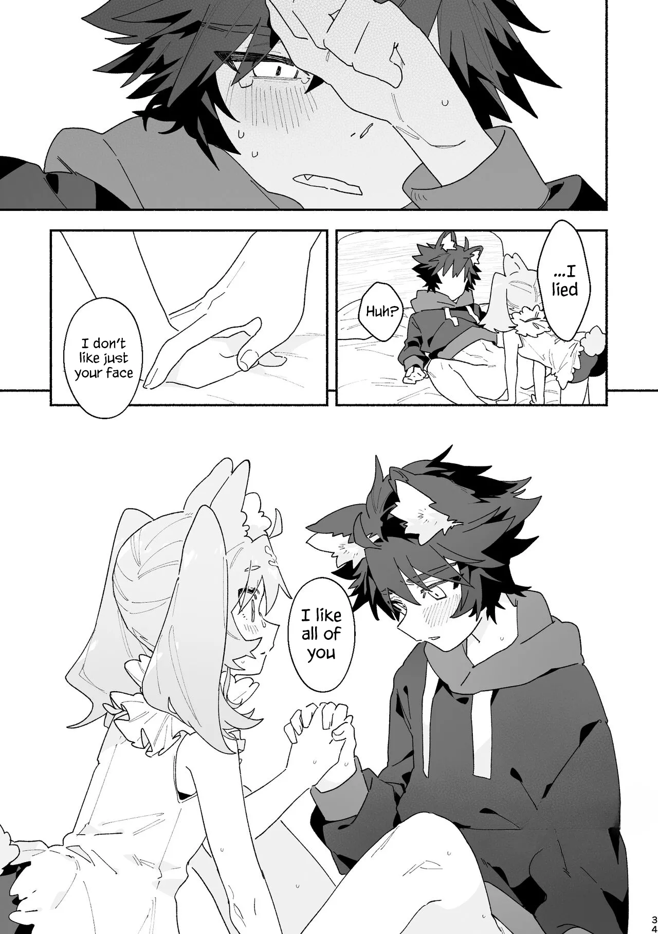 Boy For Bottom: Bunny Girl x Wolf Boy page 32