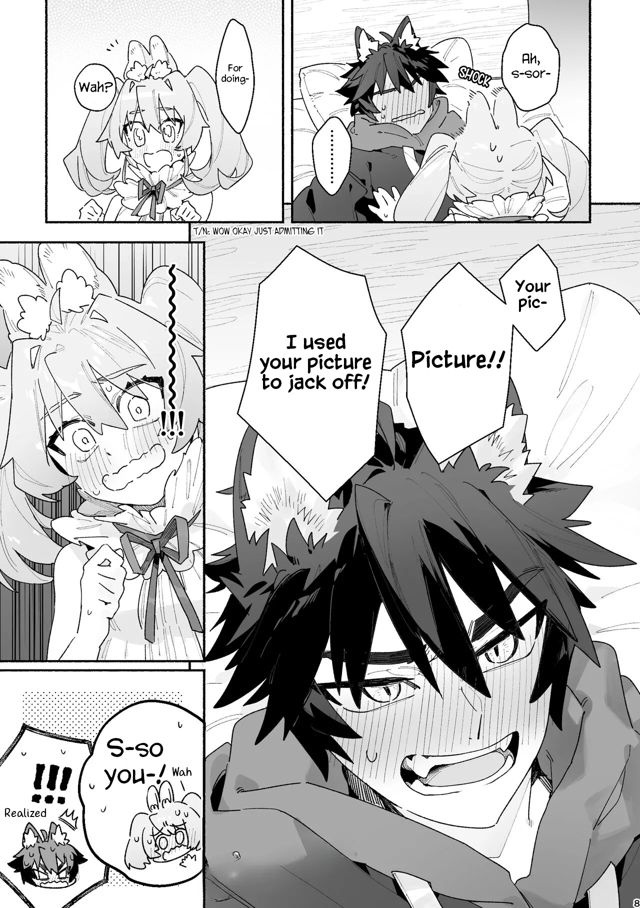 Boy For Bottom: Bunny Girl x Wolf Boy page 7