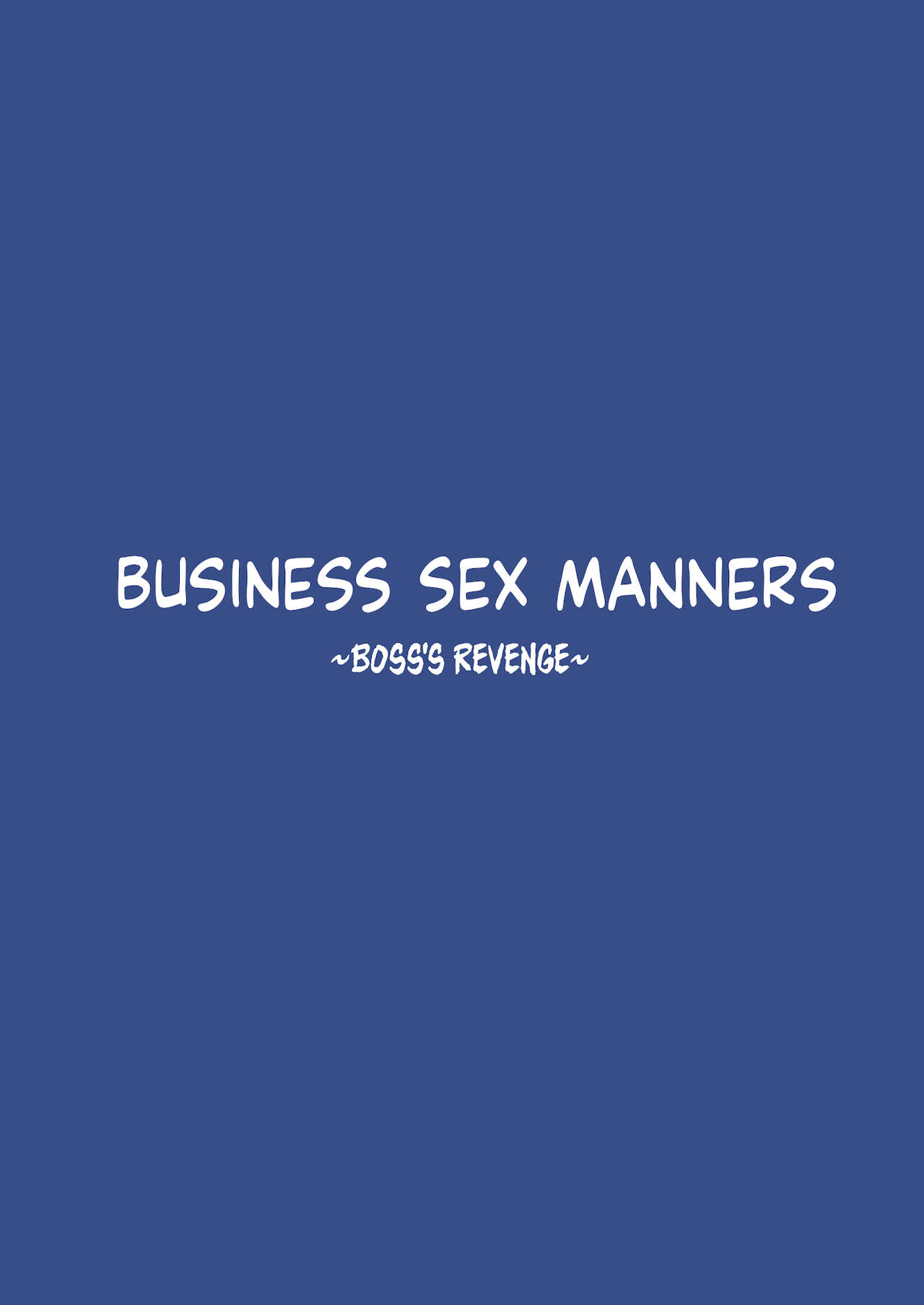 Business Sex Manners Boss's Revenge page 3