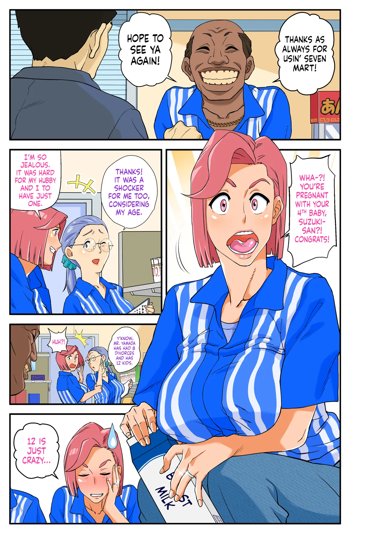 Busty, Cheating, Mini-Mart Wife. page 1