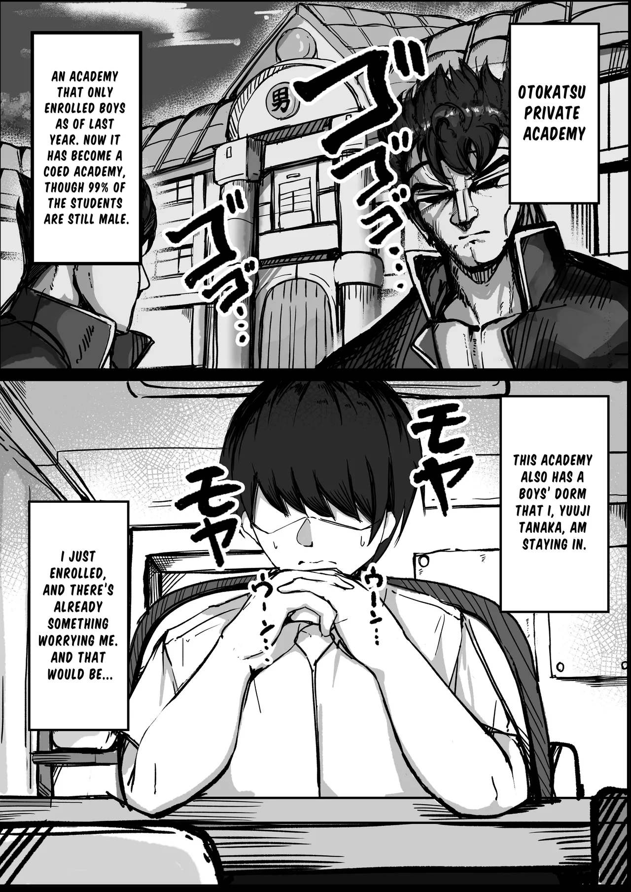 Busty Crossdressing Woman gets Horny for Sex in the Shared Room of a Male Dormitory page 2
