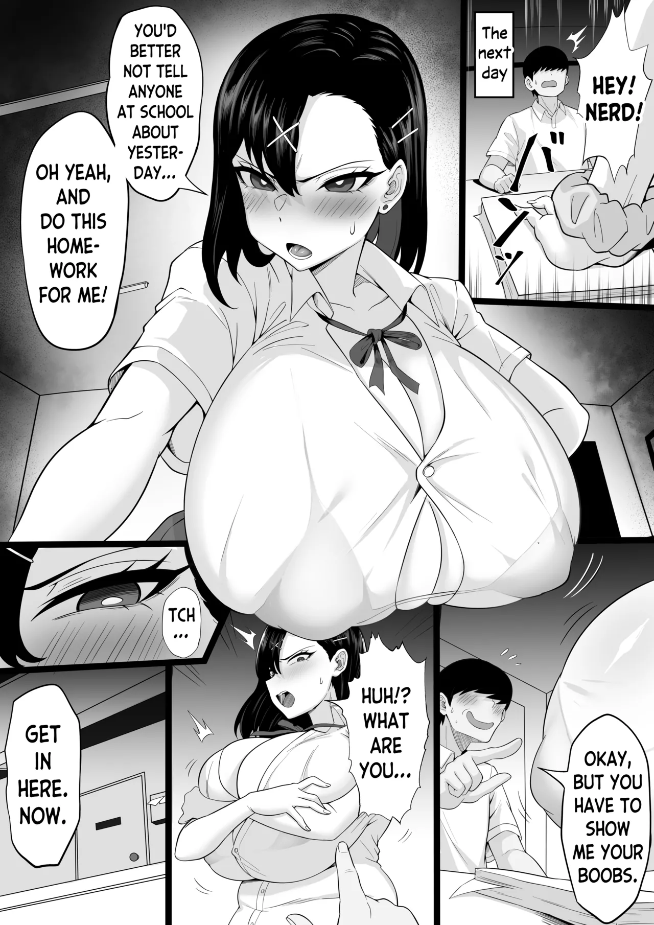 Busty Gyaru's Secret page 9
