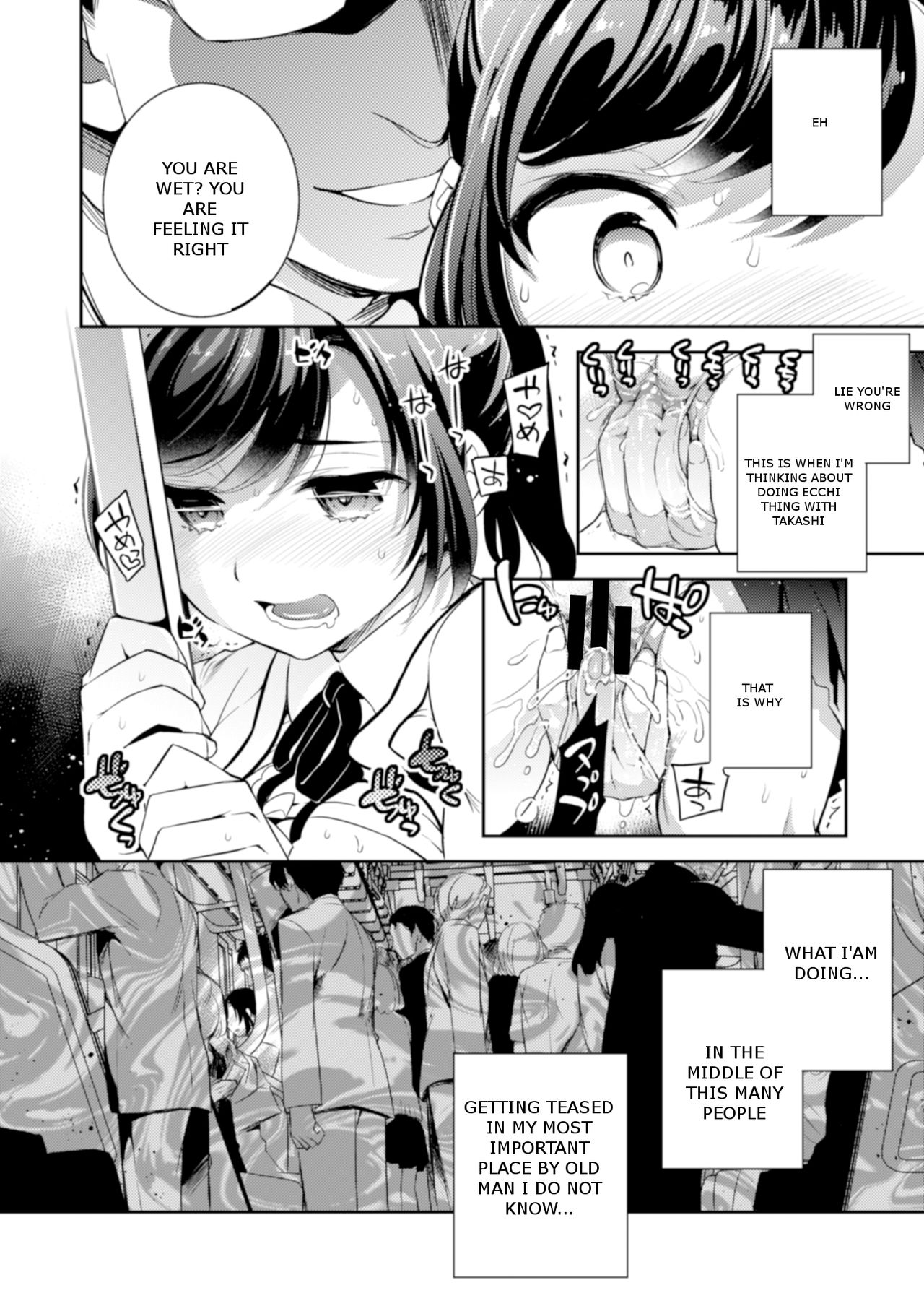 C9-41 Sayuri - Kareshi to Hatsu H Mokuzen ni Chikan ni NTR-reta Shoujo page 9