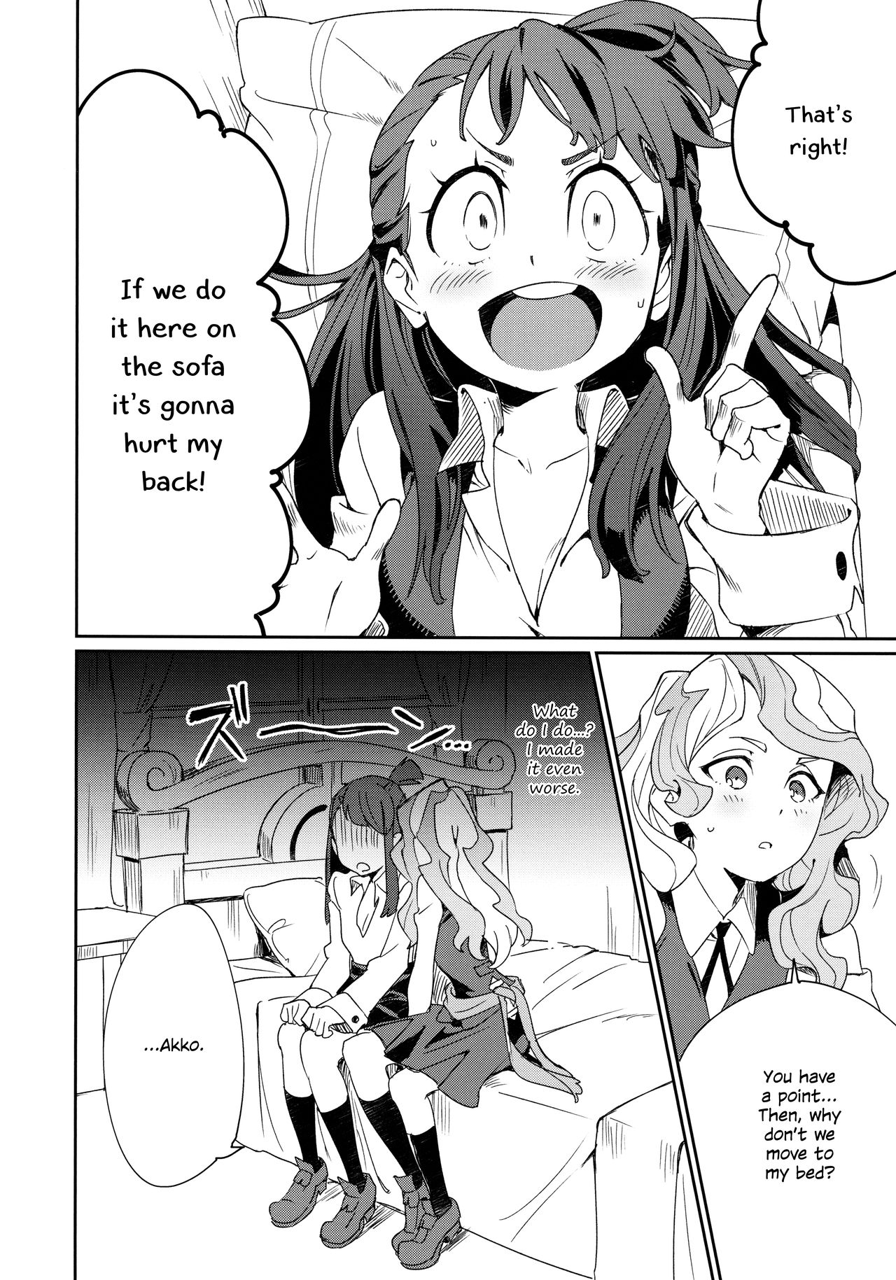 (C92) [Daichibokujou (Makiba) xxx (Little witch Academia) [English] [Decensored] page 14