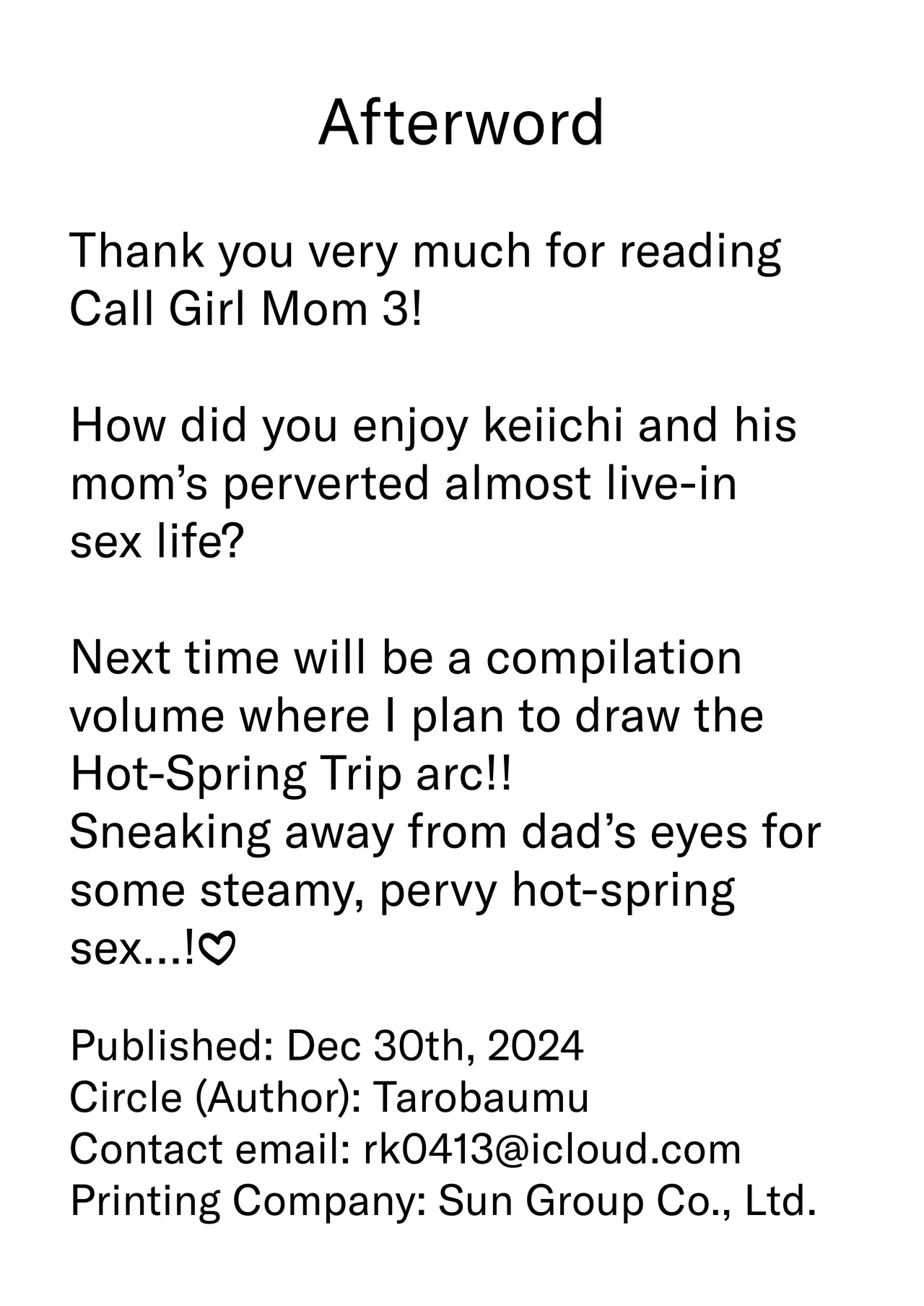 Call Girl Mom 3: Non-Stop Fucking With My Beloved Mom in Our Almost Live-in Sex Life page 55