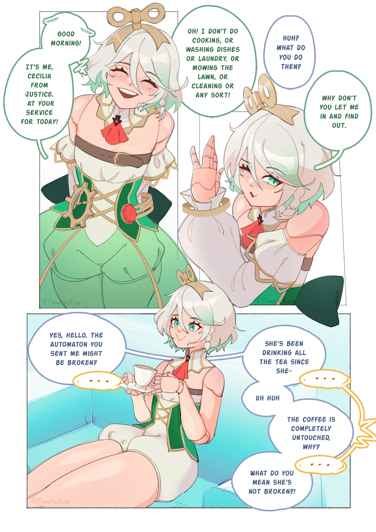 Cecilia at Your Service + Animation page 1