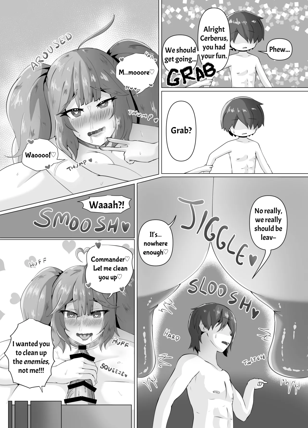 Cerberus to Hatsujou Hatsuiku Osanpo Ecchi page 27