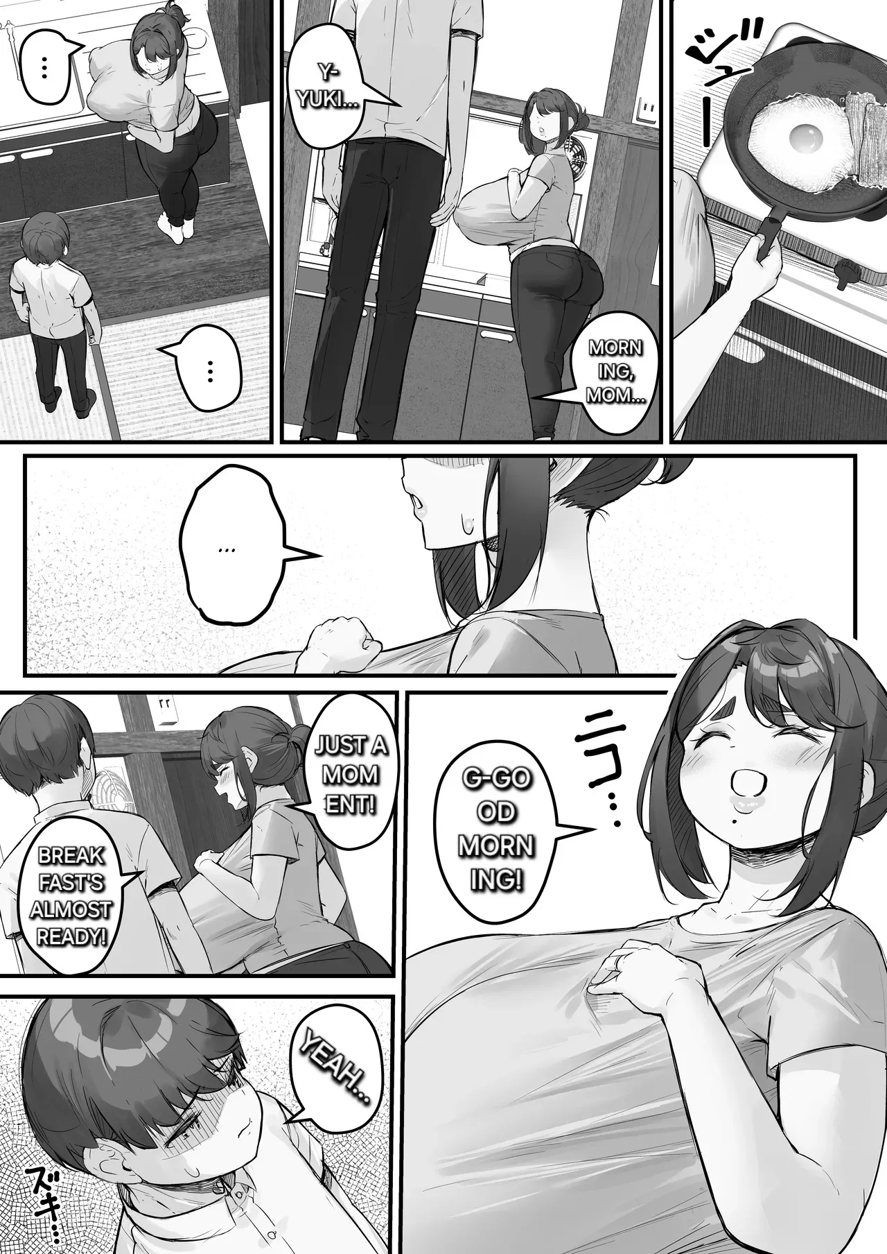 Chara Otoko ni Netorareru Tare Deka Nagachichi Kaa-san 1 _ The Busty Mom with Long, Sagging Breasts Gets Seduced by a Playboy – Part 1 page 23