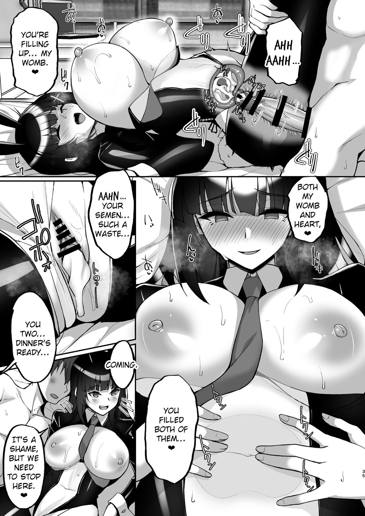 Chishojo Fuuki Iin no Minna ni Ienai Inbi na Onegai 7 ~Shimai to Mama o Seiteki ni Moteasobu Otomarikai Zenpen~ page 35