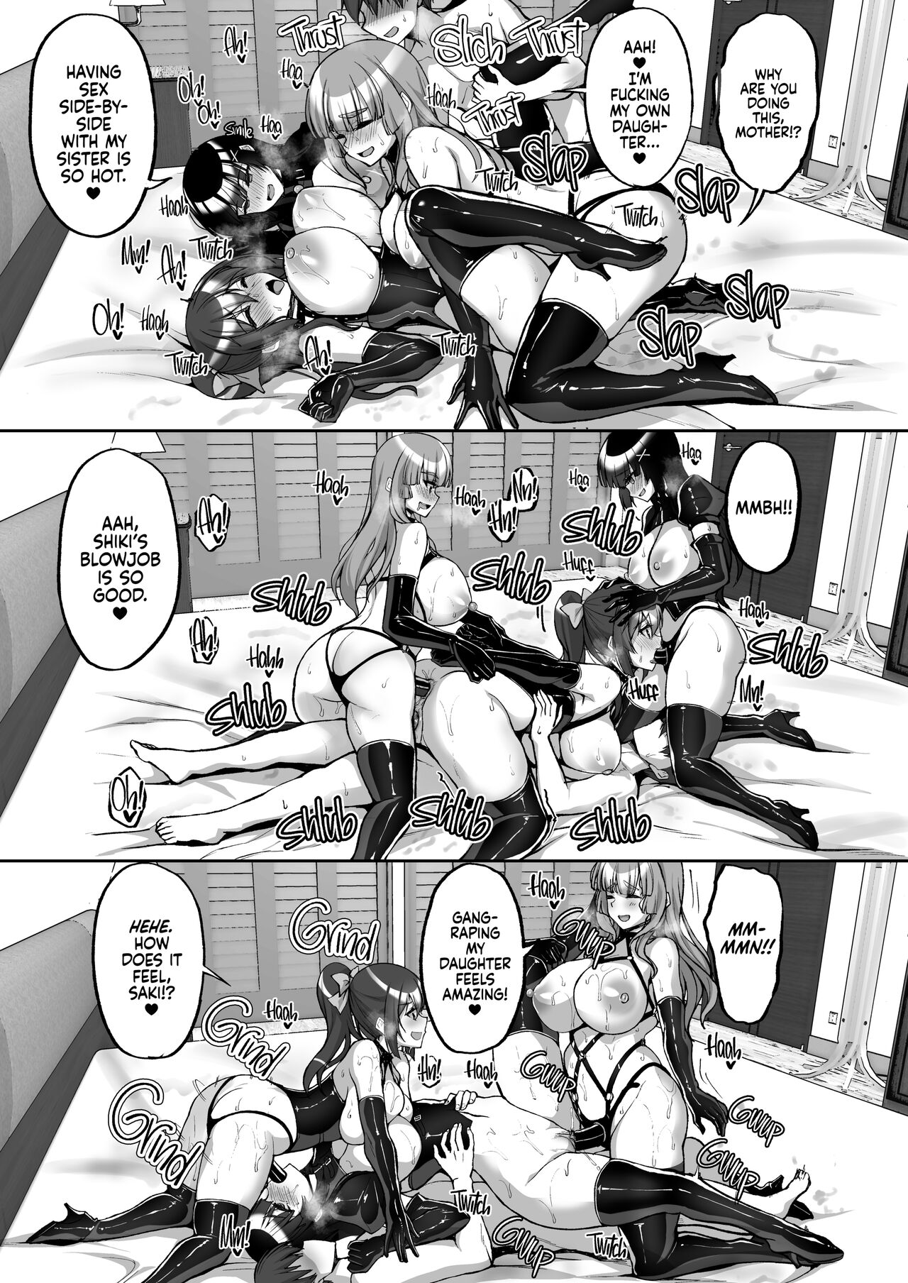 Chishojo Fuuki Iin no Minna ni Ienai Inbi na Onegai 7 ~Shimai to Mama o Seiteki ni Moteasobu Otomarikai Zenpen~ page 62