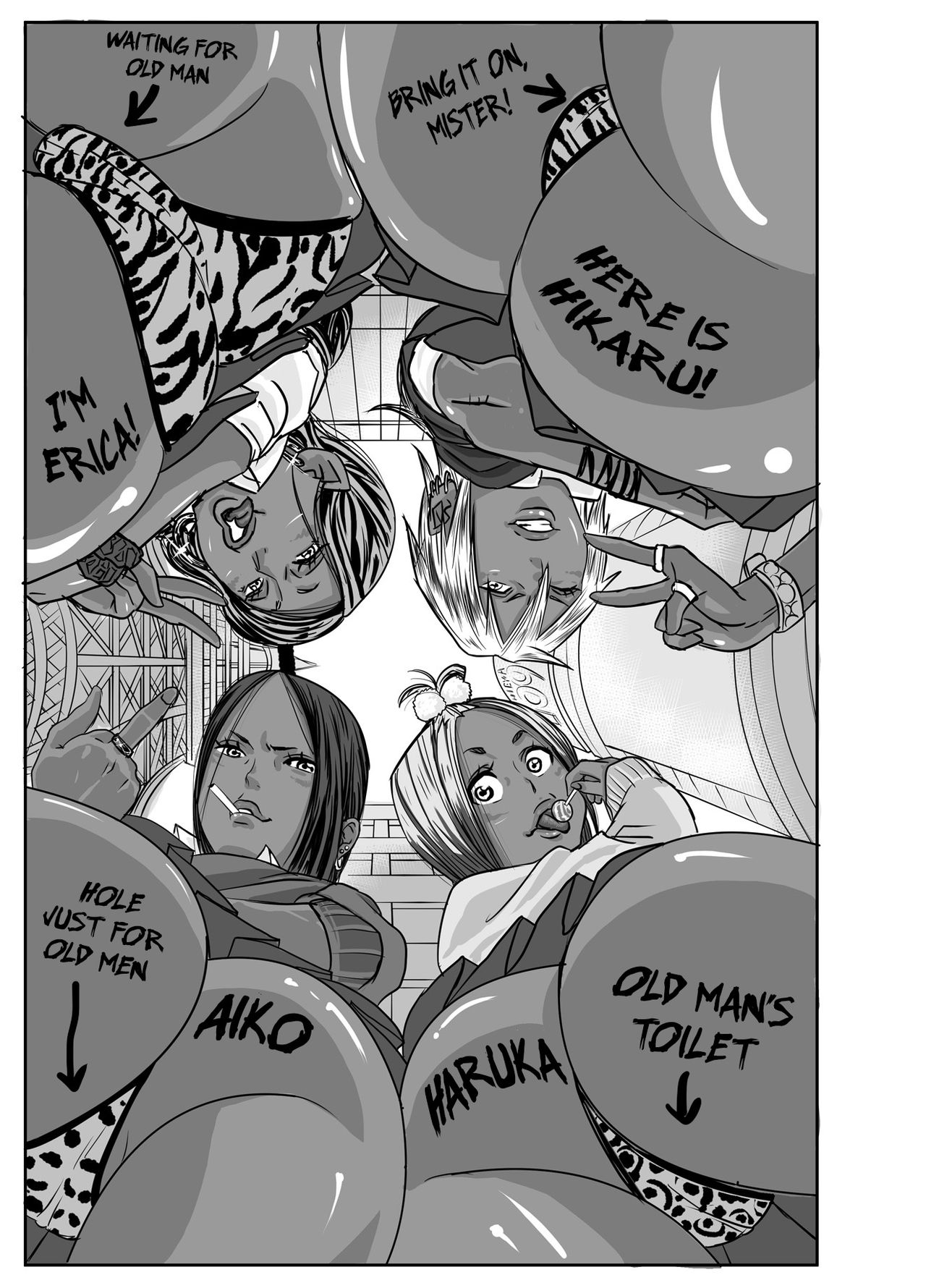 Cho ~Namaiki na Kuro Gal JK to Pakoritai Kimo Oyaji-tachi page 2