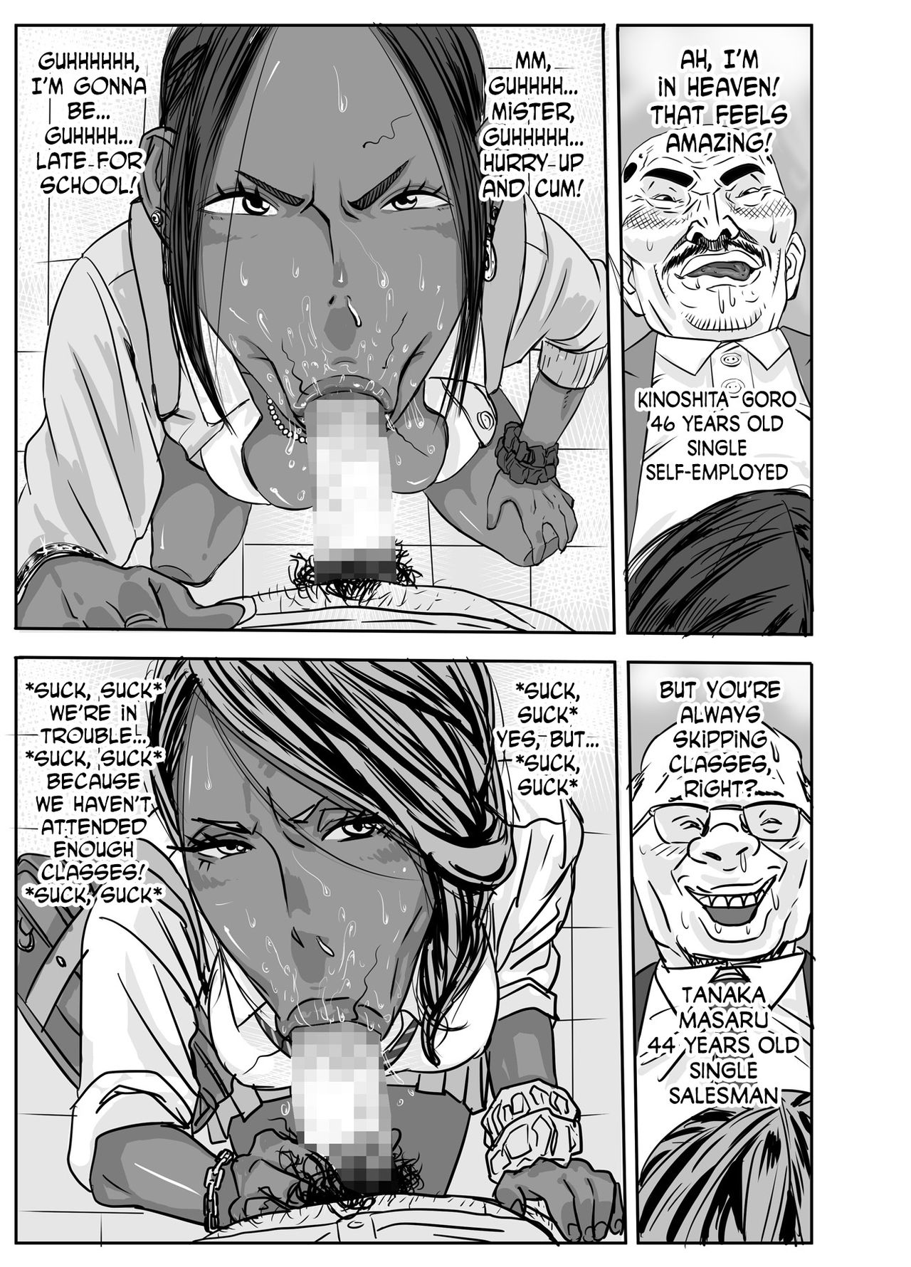 Cho ~Namaiki na Kuro Gal JK to Pakoritai Kimo Oyaji-tachi page 40