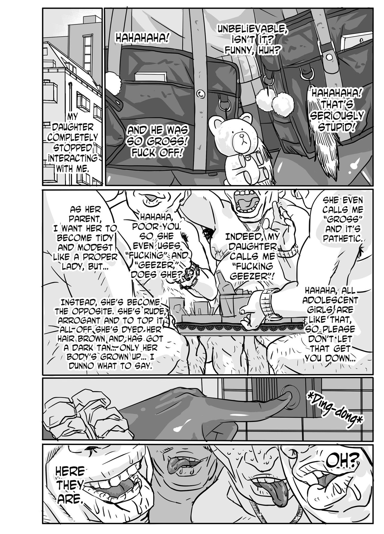 Cho ~Namaiki na Kuro Gal JK to Pakoritai Kimo Oyaji-tachi page 43
