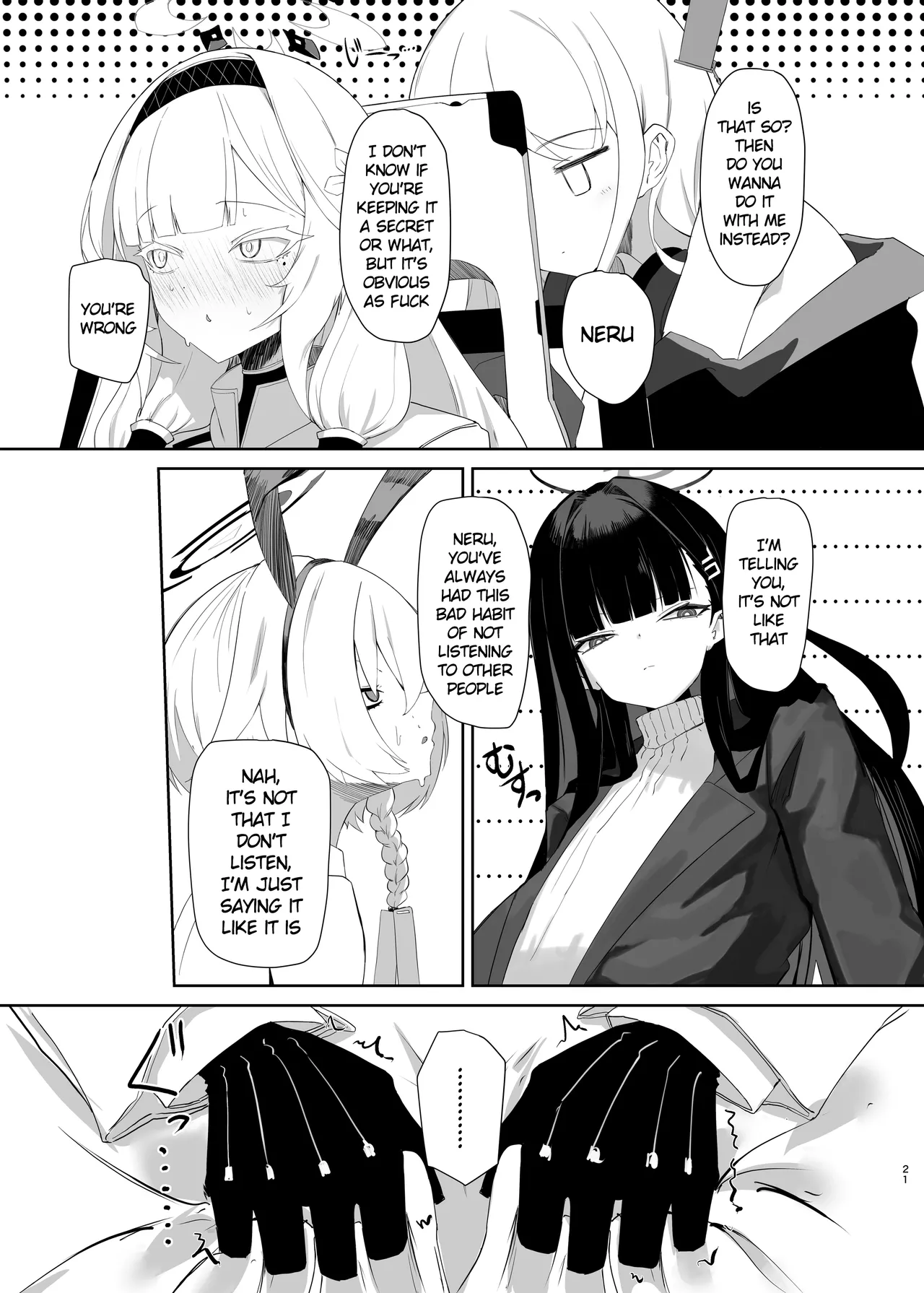 Chou Tensai Byoujaku Bishoujo Chinpo Hacker VS Big Sister page 21