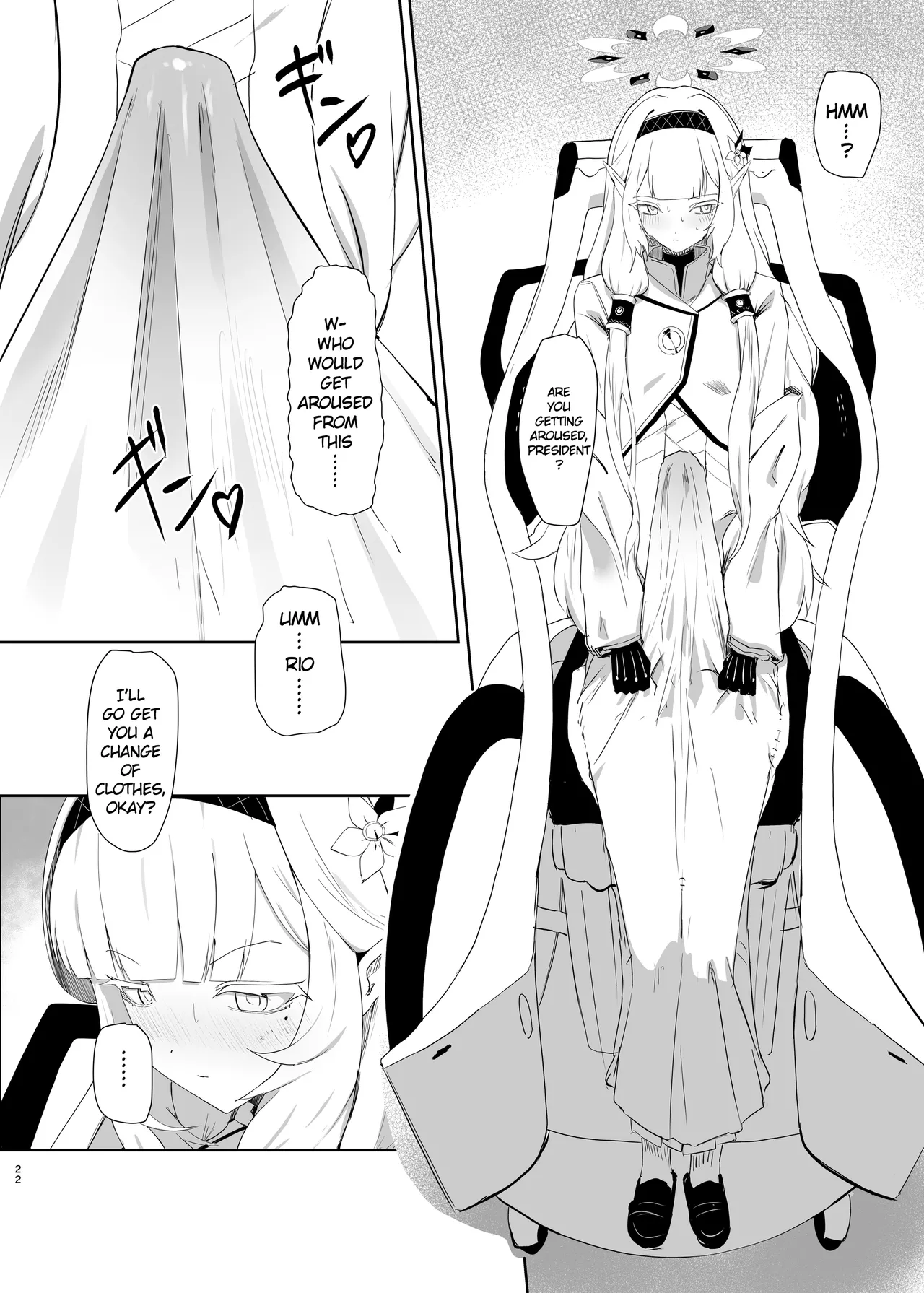 Chou Tensai Byoujaku Bishoujo Chinpo Hacker VS Big Sister page 22