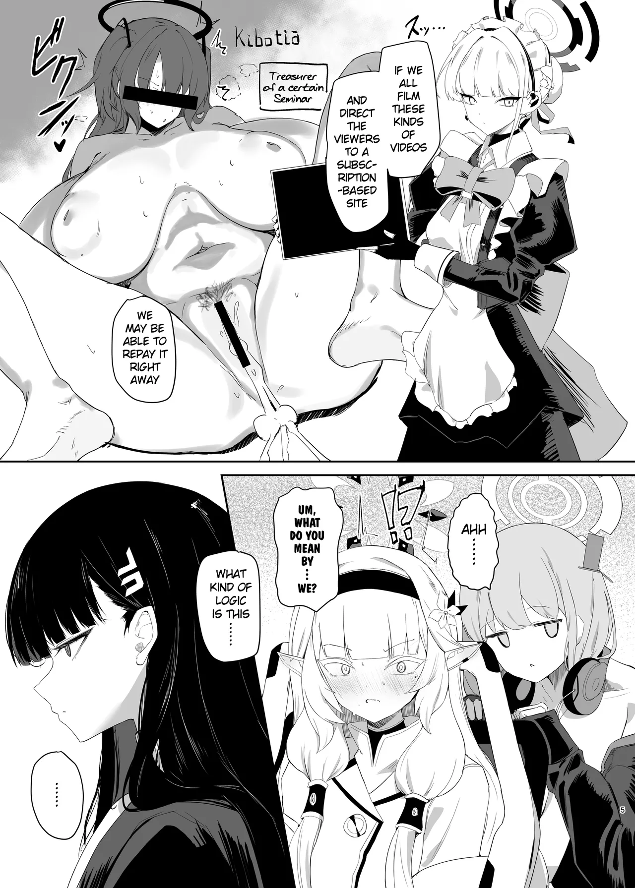 Chou Tensai Byoujaku Bishoujo Chinpo Hacker VS Big Sister page 5