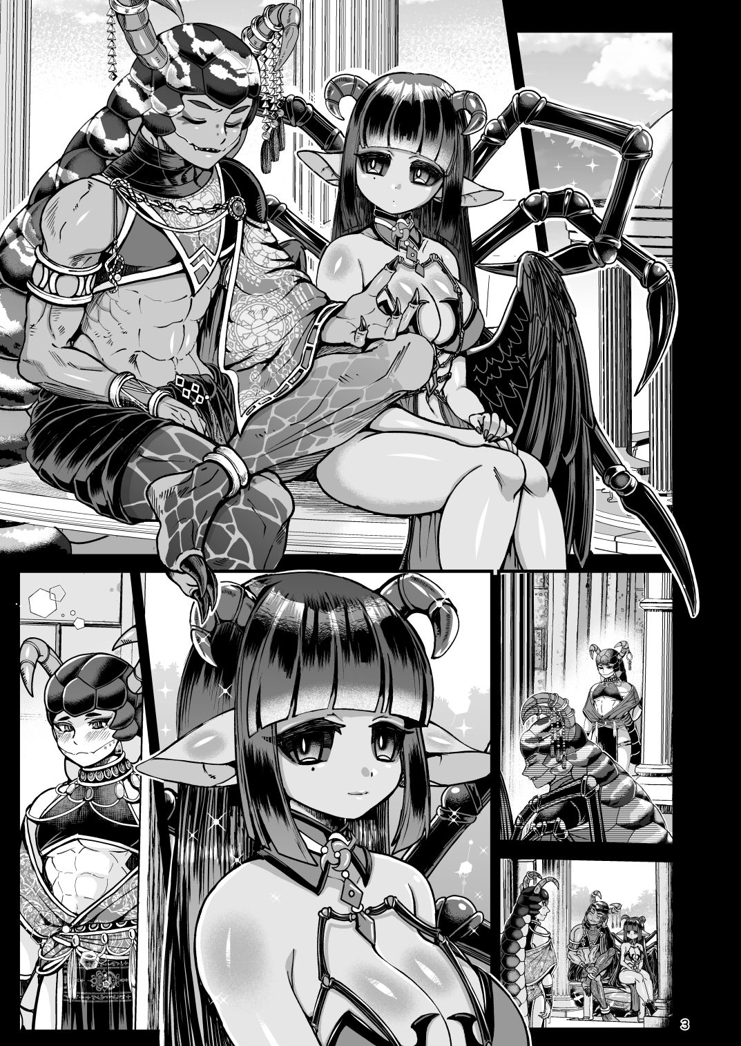 Clavelle to Miosotis ~Jingai Fuufu no Shoya~ page 3