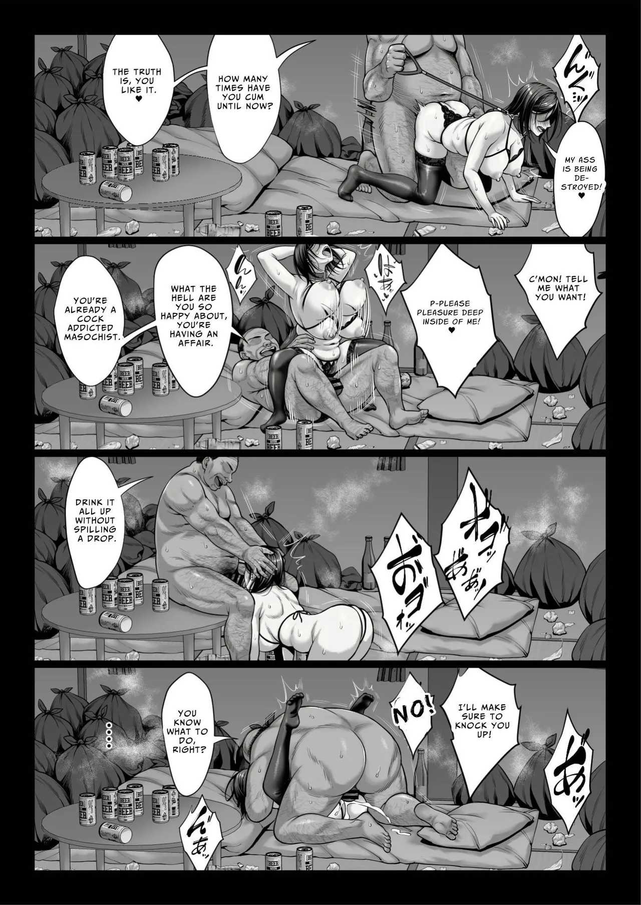 Cocky Rich Bitch Glam-Wife Gets Taught A Lesson With Dirty Old Man Dick page 60