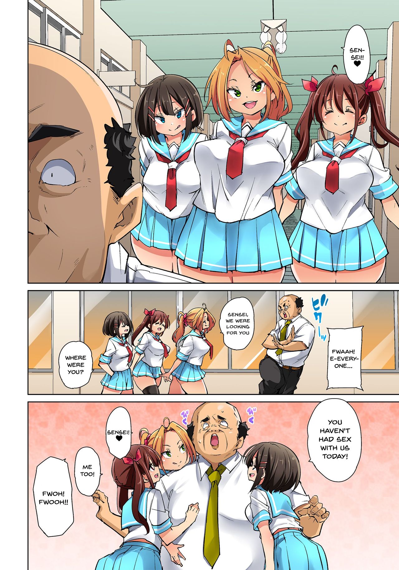 Commanding Stickers!? Ero Seal ~With One Sheet Selfish High Schoolers Become Enslaved to Cock 1-22 page 417