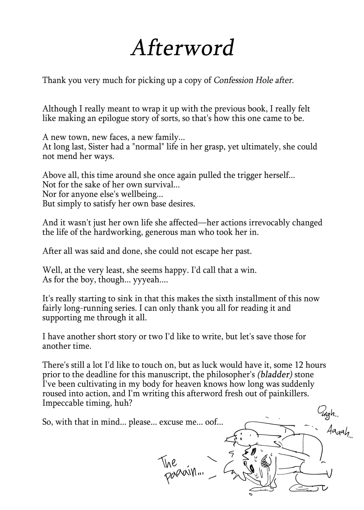 Confession Hole after page 47