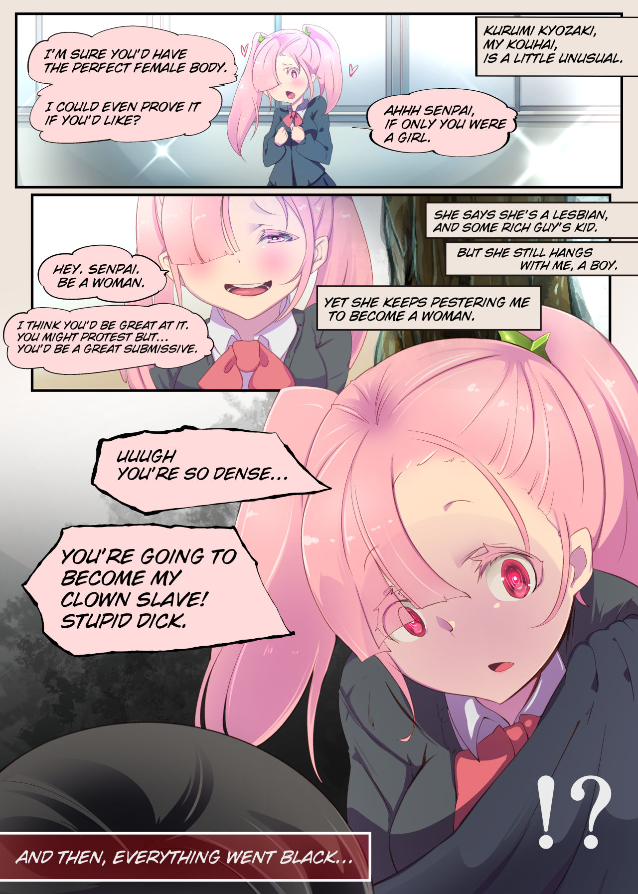 Confined By Kouhai-chan And Turned Into A Feminized Female Fallen Sex Slave In The Underworld -Trans Dark Bitch Clown- page 3