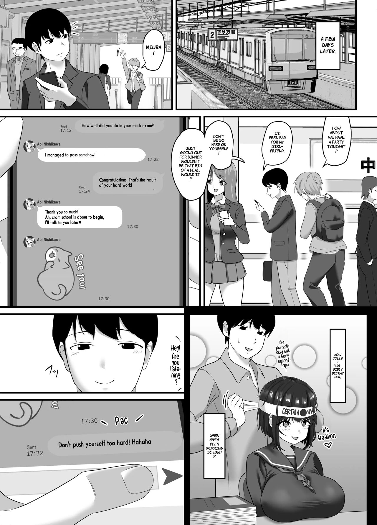 Corrupted Innocence - A story about a long-distance, pure and innocent girlfriend being defiled by a playboy. page 7