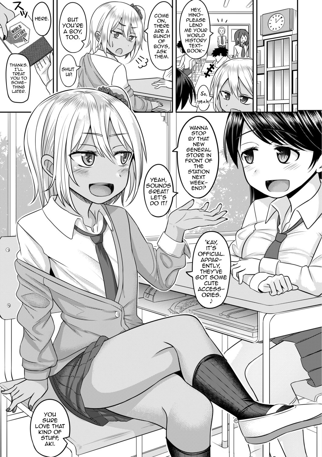 Cosplay Otokonoko-tachi ~ Ushiro no Ana ni Iretai Kankei Ch. 5 Ki ni Naru Gyaru wa Otokonoko ♂ page 3