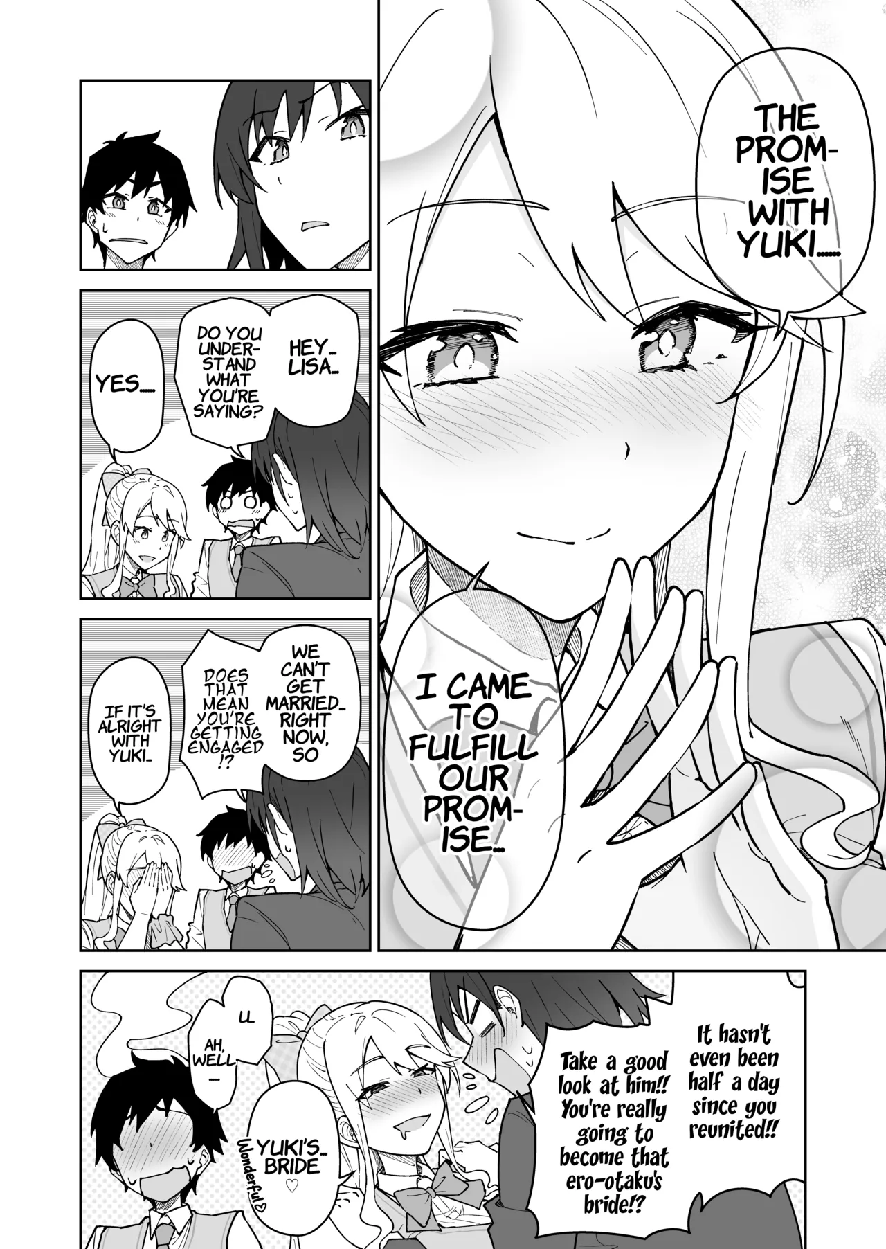 Cross My Heart ~The Tsundere Disciplinary Committee Member and the Beautiful Blonde Exchange Student~ page 15