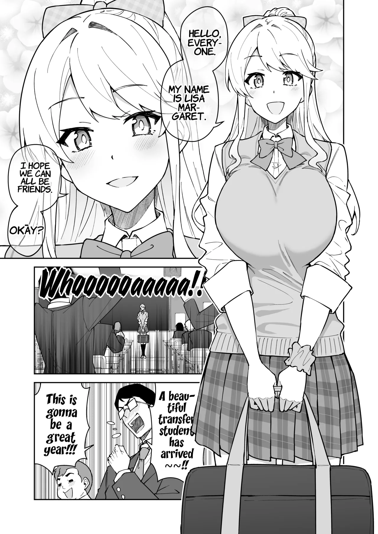 Cross My Heart ~The Tsundere Disciplinary Committee Member and the Beautiful Blonde Exchange Student~ page 8