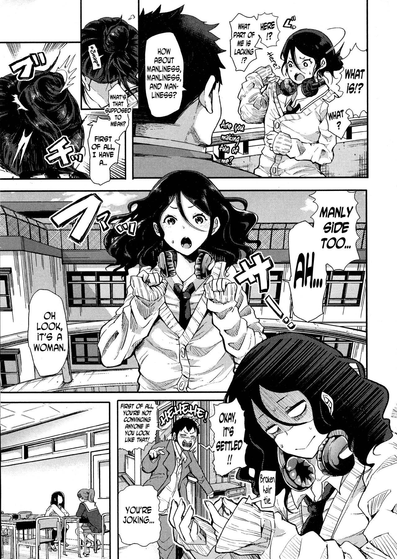 Crossdressed Kouhai-kun x Man-Hater -chan page 3