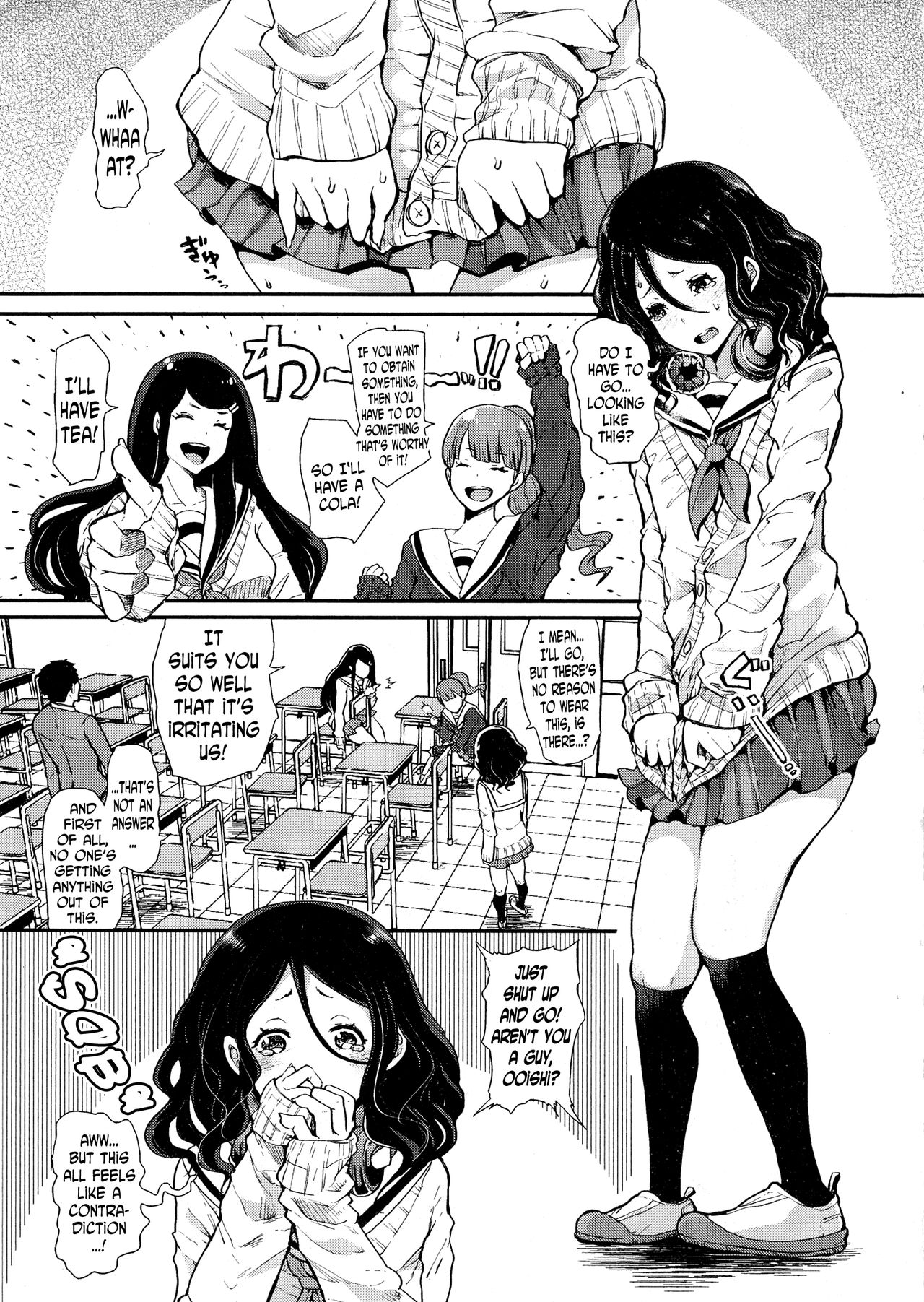 Crossdressed Kouhai-kun x Man-Hater -chan page 5
