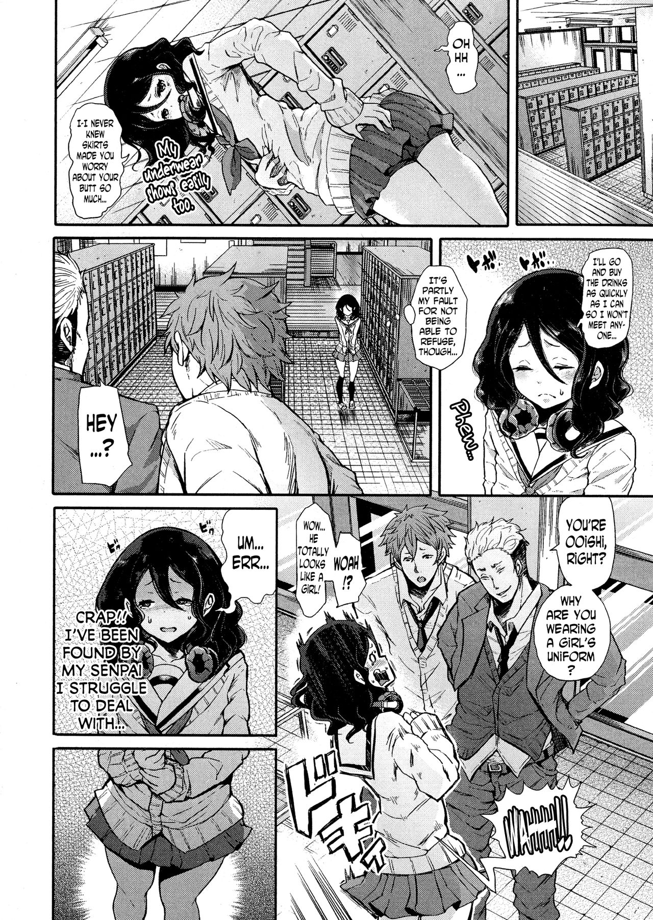 Crossdressed Kouhai-kun x Man-Hater -chan page 6