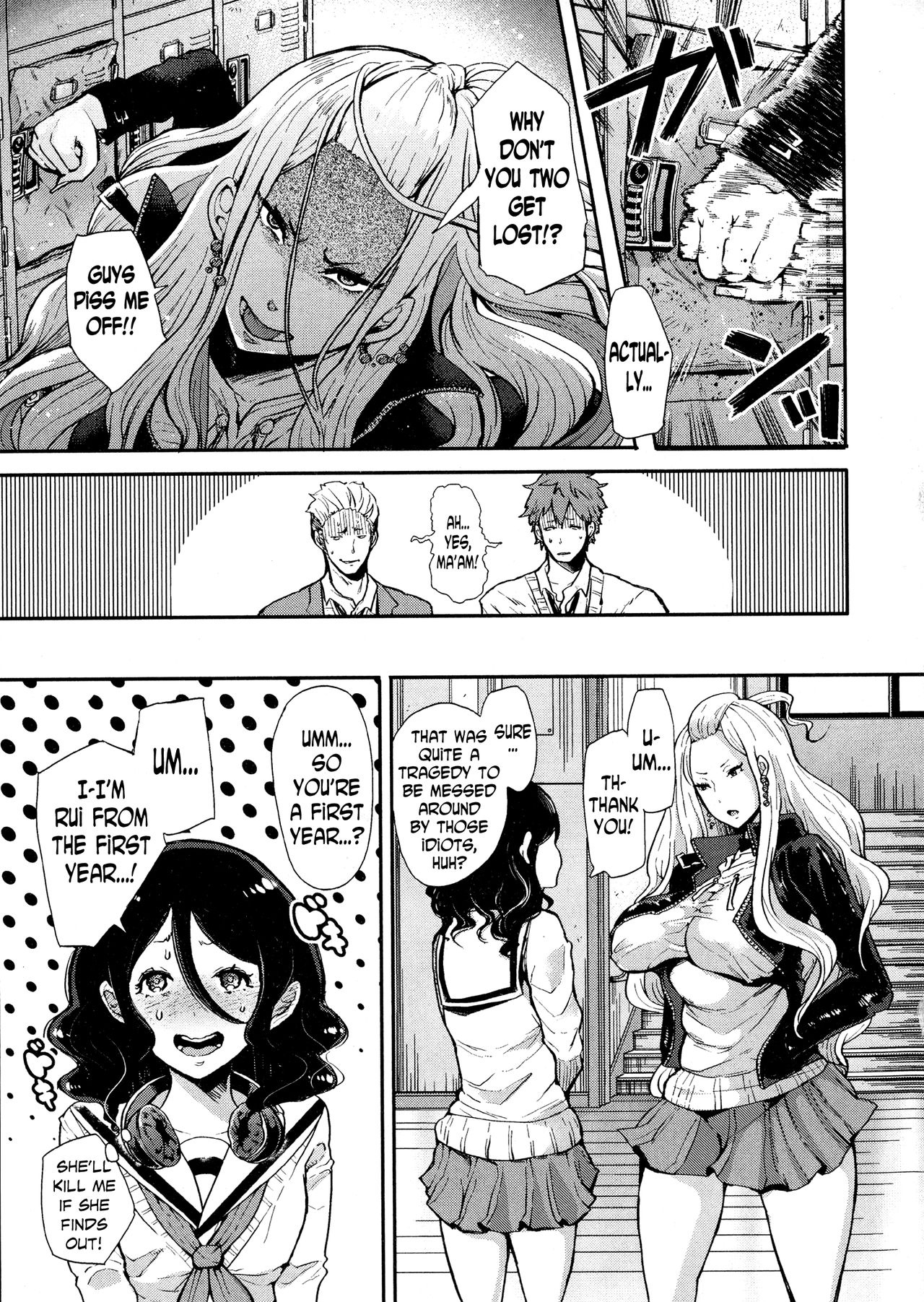 Crossdressed Kouhai-kun x Man-Hater -chan page 9